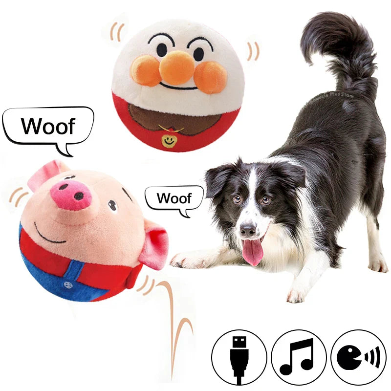 Electric Plush Toy Ball - Interactive Pet Toy for Dogs - Image 3