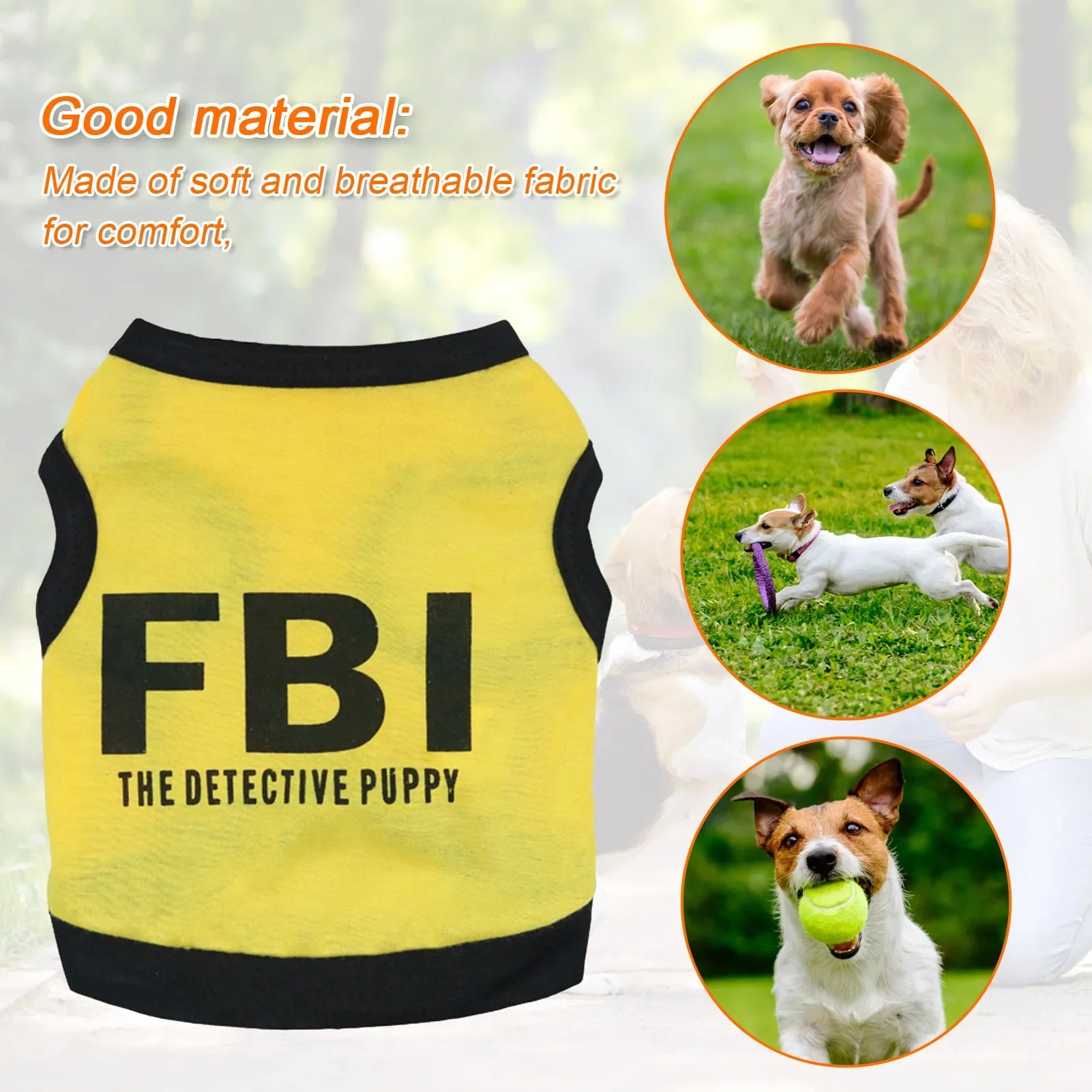 FBI Print Dog Vest - Image 5