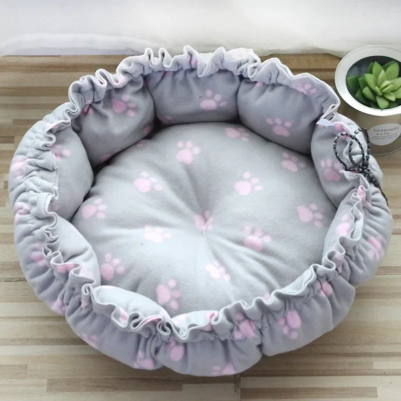 Soft Cotton Dog Bed - Winter Warm Cushion - Image 6