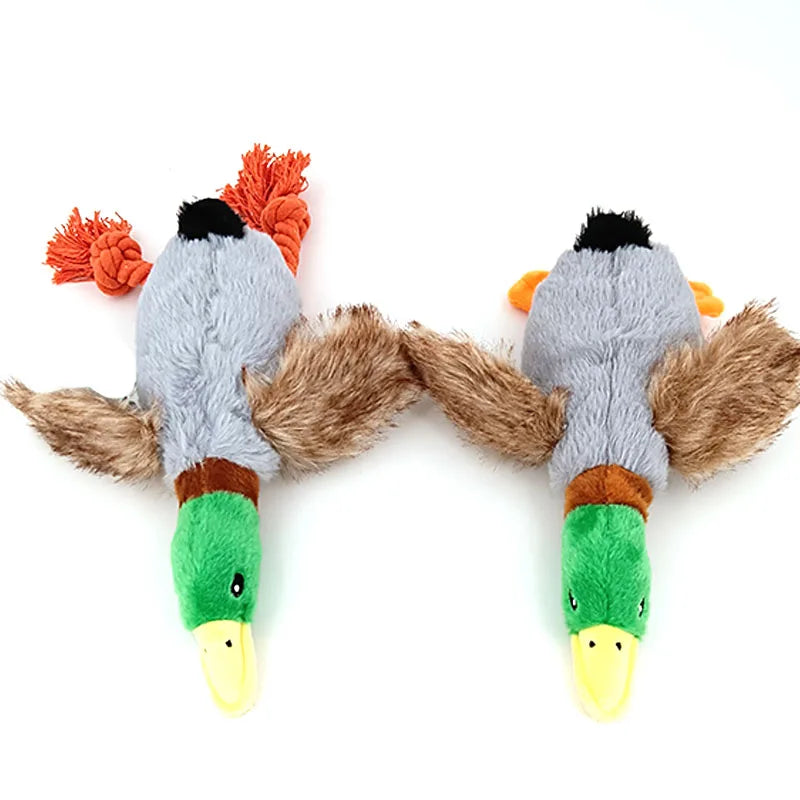 Dog Chew Toys Cute Plush Duck Sound Toy Stuffed Squeaky Animal Squeak - Image 6