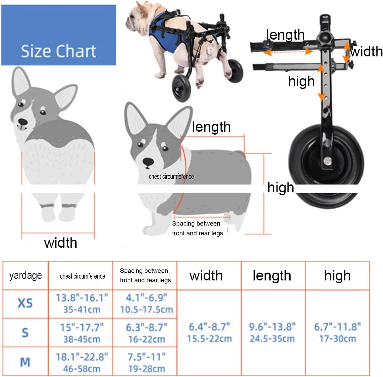 Adjustable Small Dog Wheelchair - Image 6