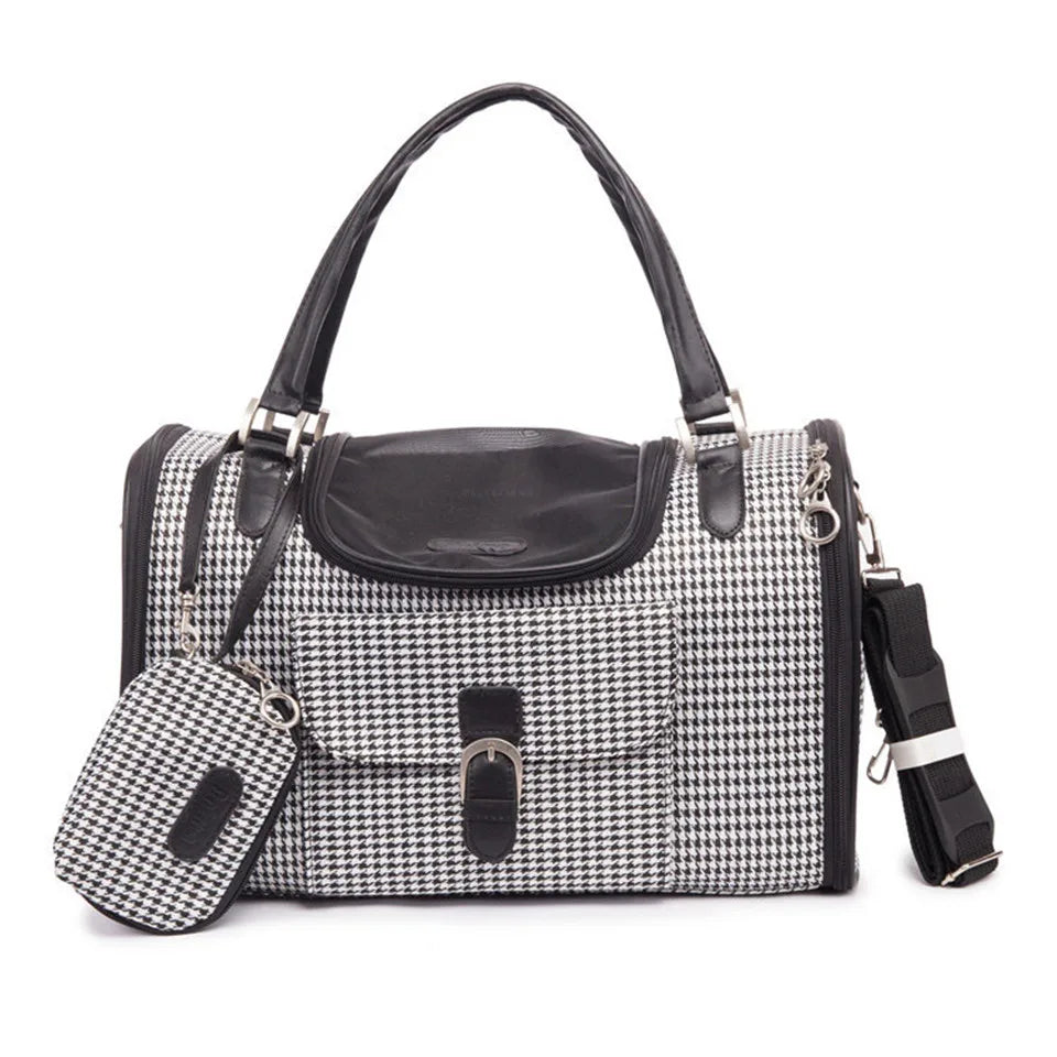 Portable PU Leather Dog Carrier Bag for Small Dogs - Image 4