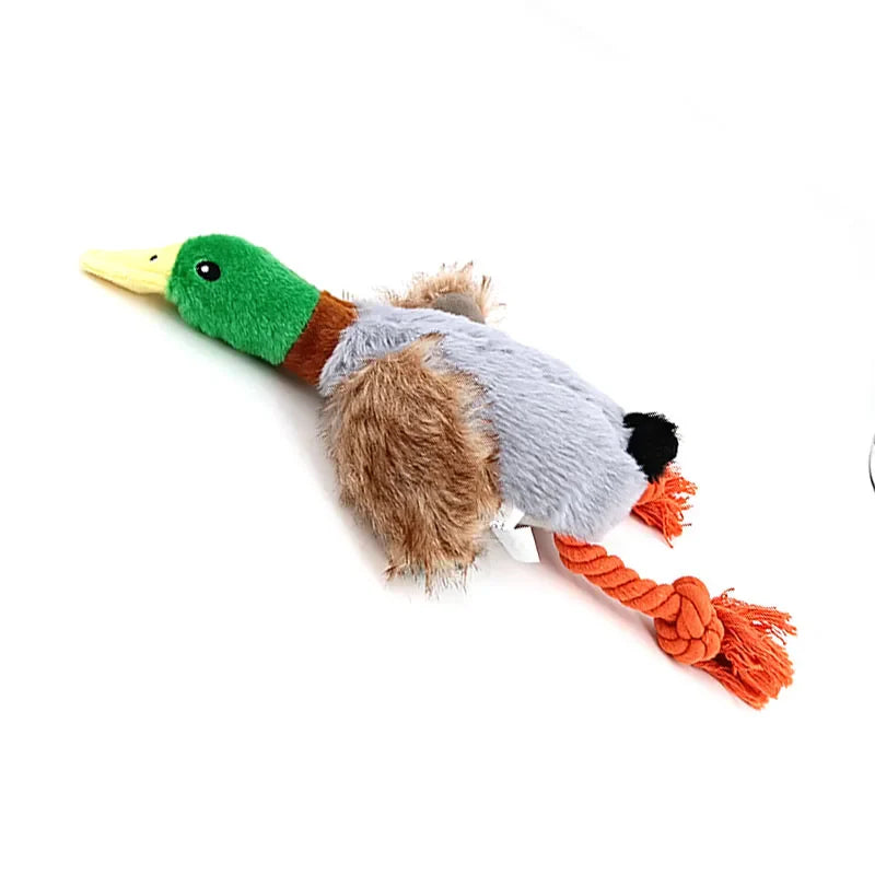 Dog Chew Toys Cute Plush Duck Sound Toy Stuffed Squeaky Animal Squeak - Image 7