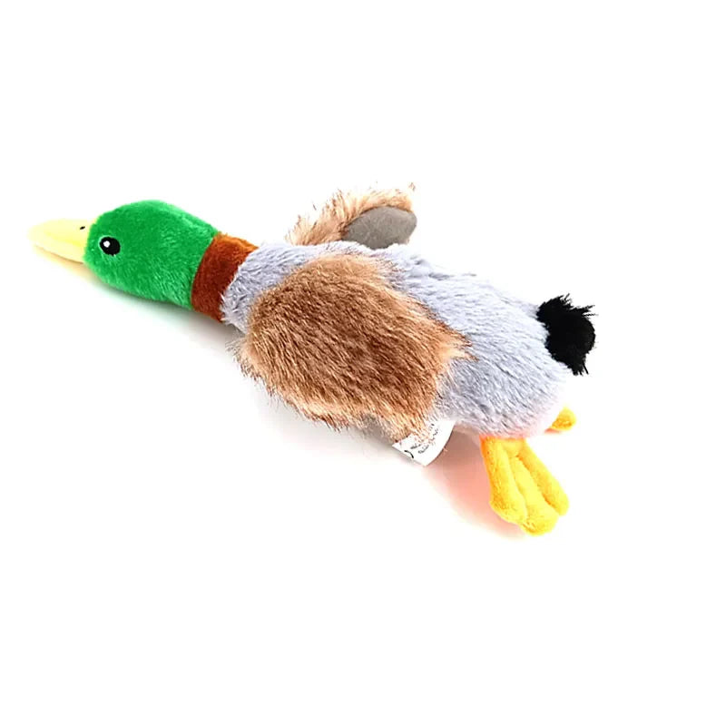 Dog Chew Toys Cute Plush Duck Sound Toy Stuffed Squeaky Animal Squeak - Image 4