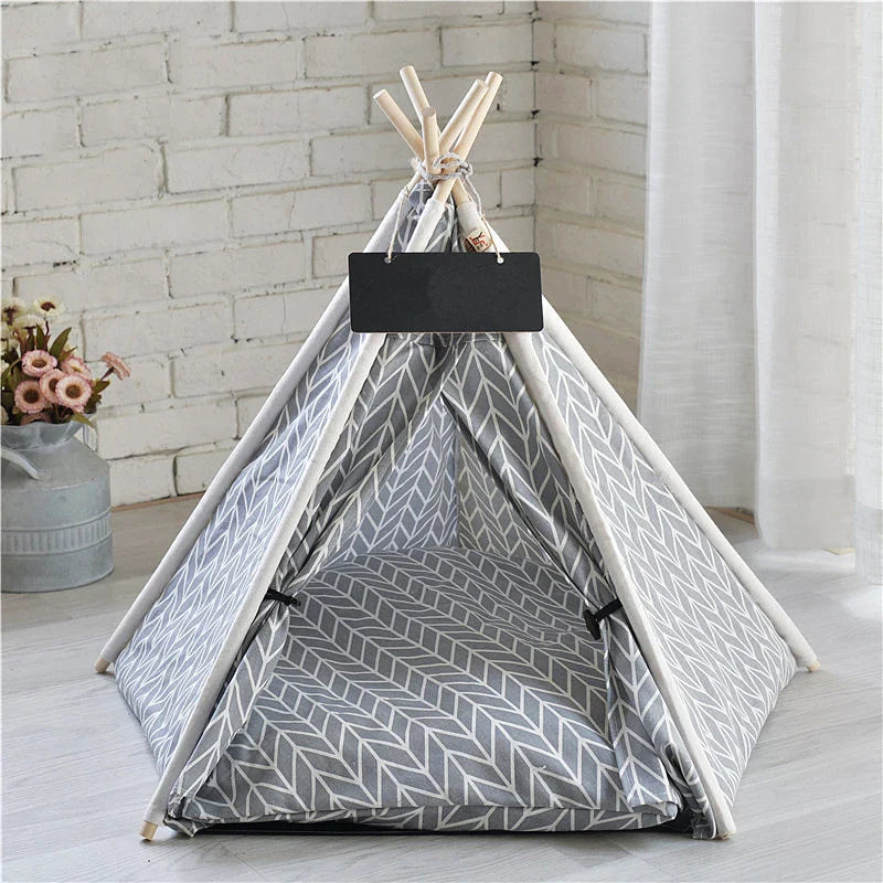 Tent with Washable Cushion Indoor Pet Bed - Image 10
