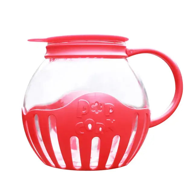 Microwave Glass Popcorn Popper With Silicone Lid - Image 4