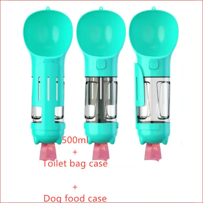 Pet Water Bottle Feeder Bowl & Garbage Bag Storage in One - Image 9