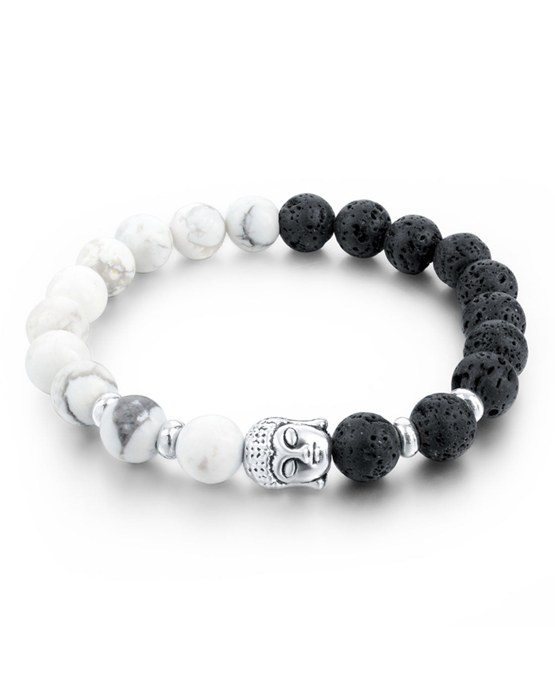 silver buddha bracelet