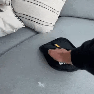 MaisonPaw glove removing pet hair from fabric