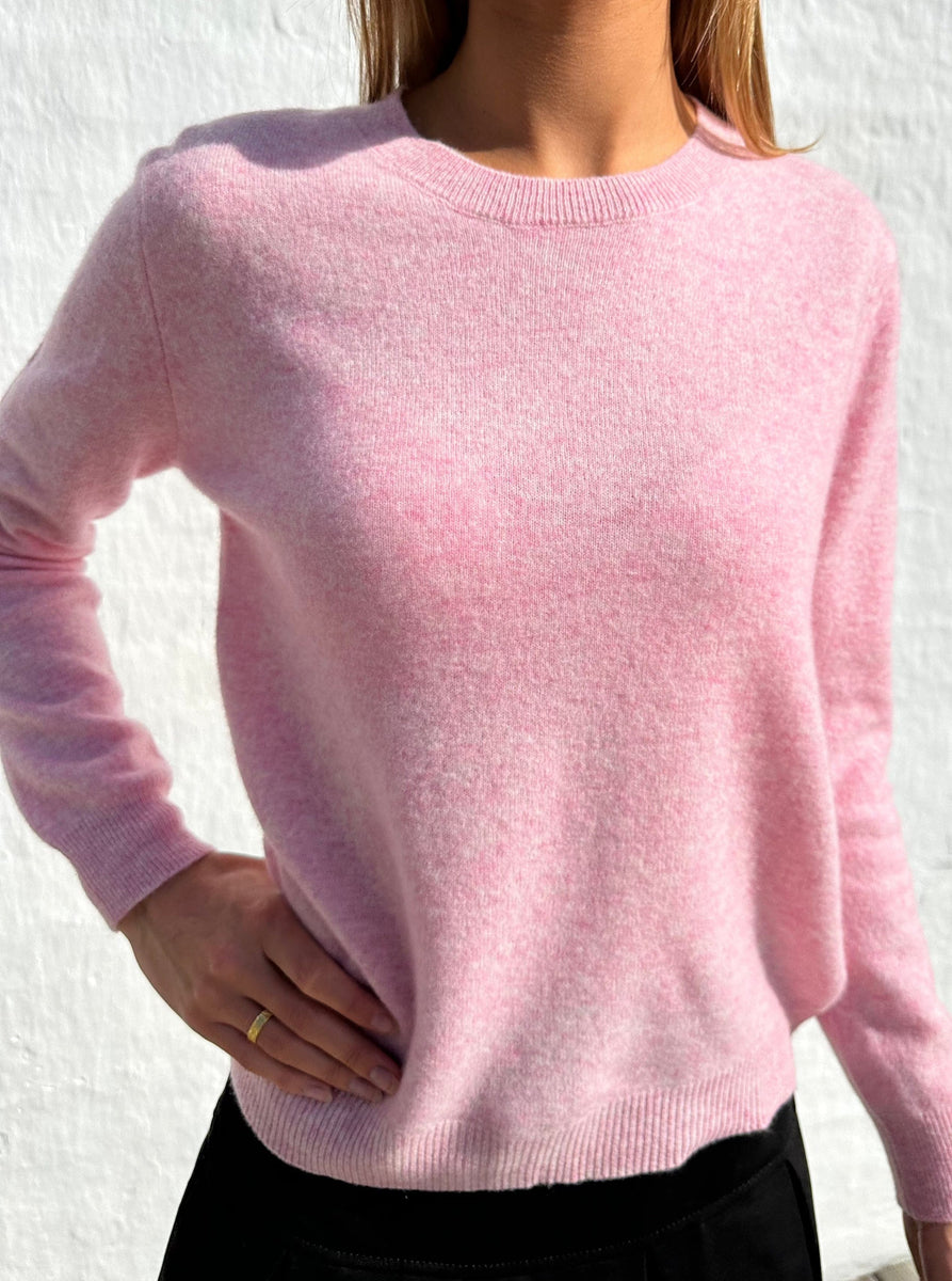 Andcopenhagen - Classic Cashmere Pink Melange - 80% cashmere strik