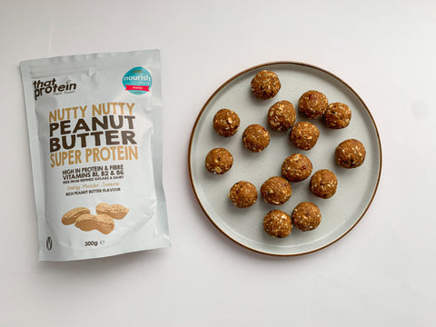 that protein peanut butter balls and nutty nutty peanut butter pouch