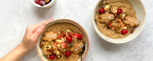 that protein peanut butter christmas porridge recipe