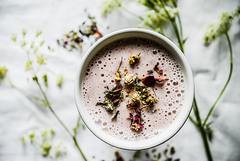 Summer Strawberry Pumpkin Seed Protein & Chia Shake