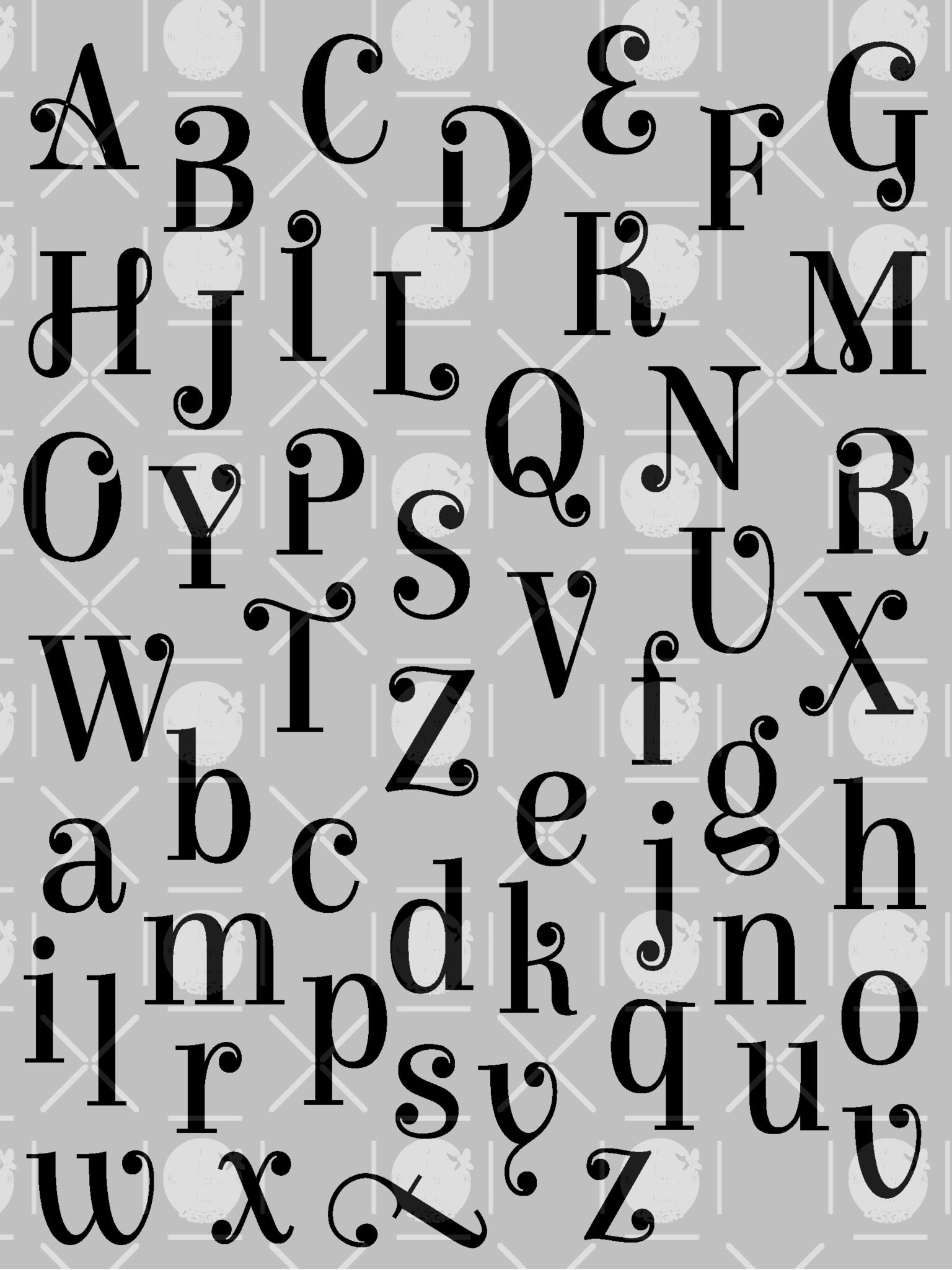 Fancy Alphabet Letter Templates