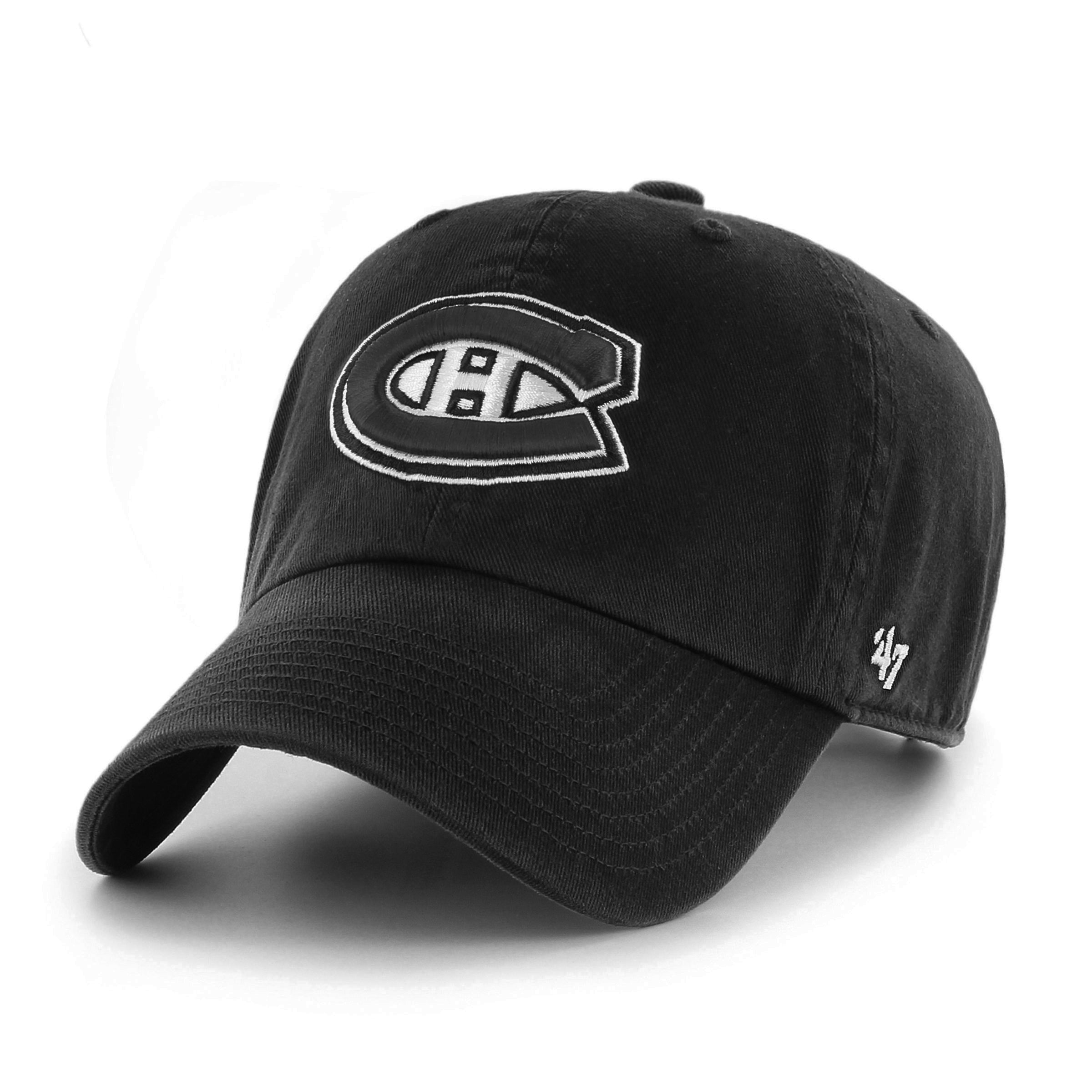 Montreal Canadiens NHL Monochrome Logo Clean Up Cap ...