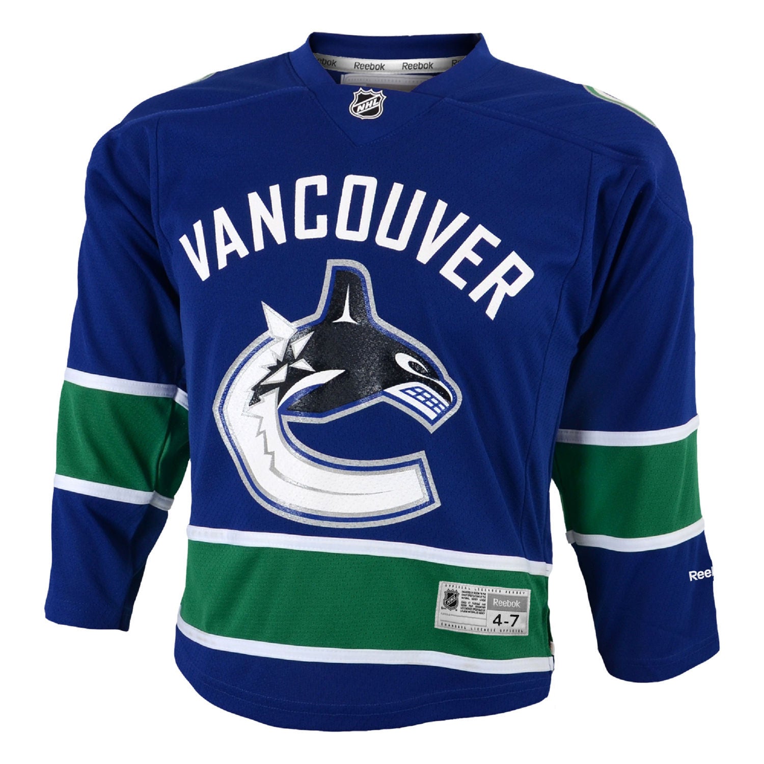 vancouver canucks kids jersey