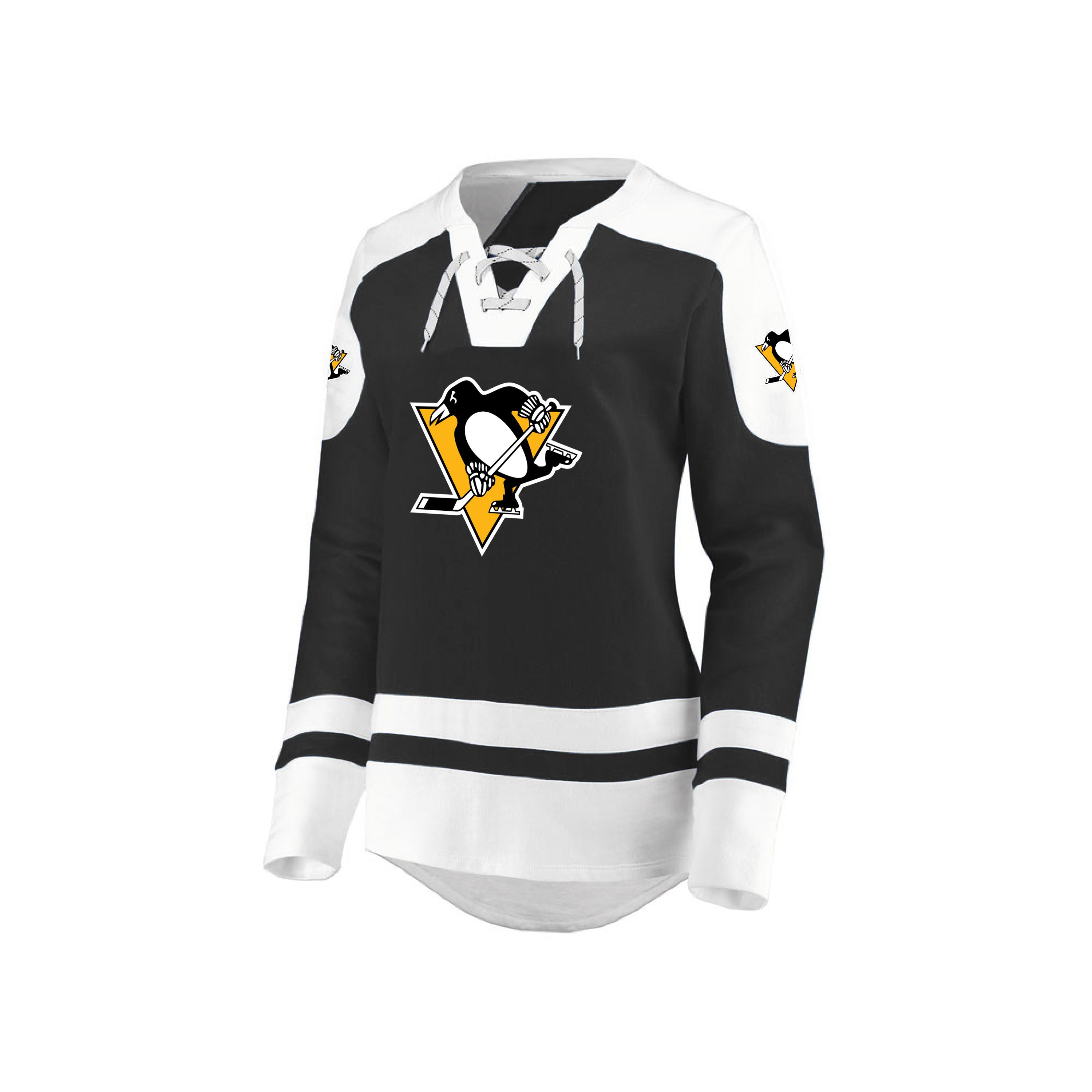 penguins lace up hoodie