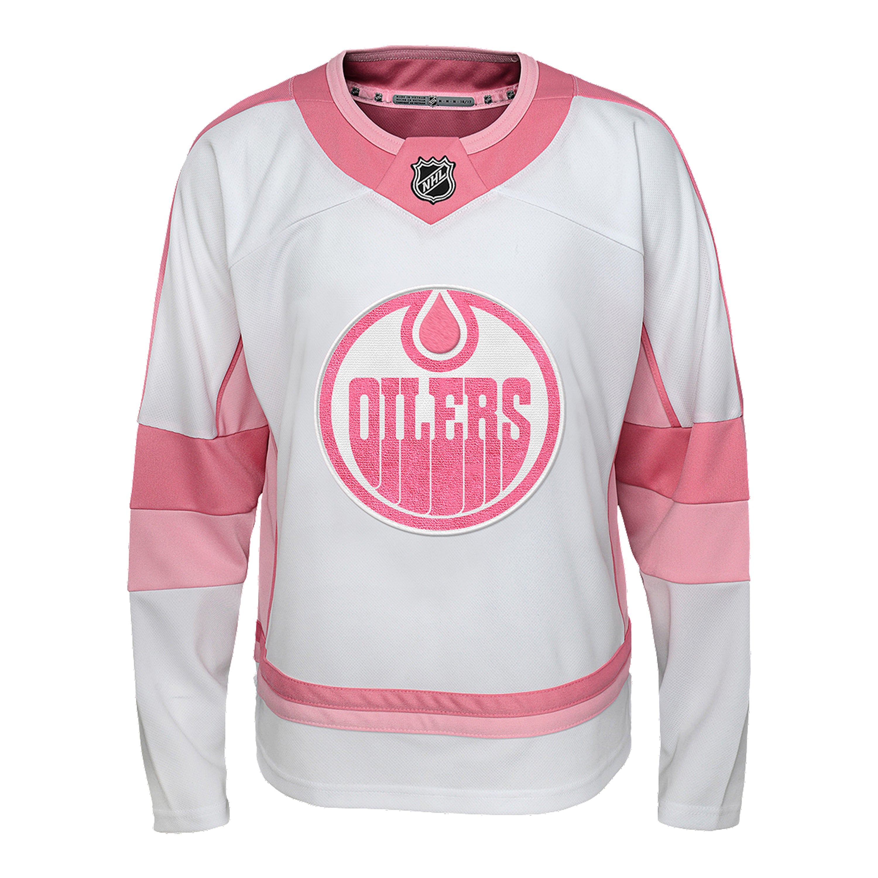 pink edmonton oilers jersey