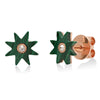 Hardstone Studs Malachite