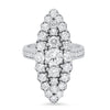 Jeanne D arc Marquise Cluster Ring