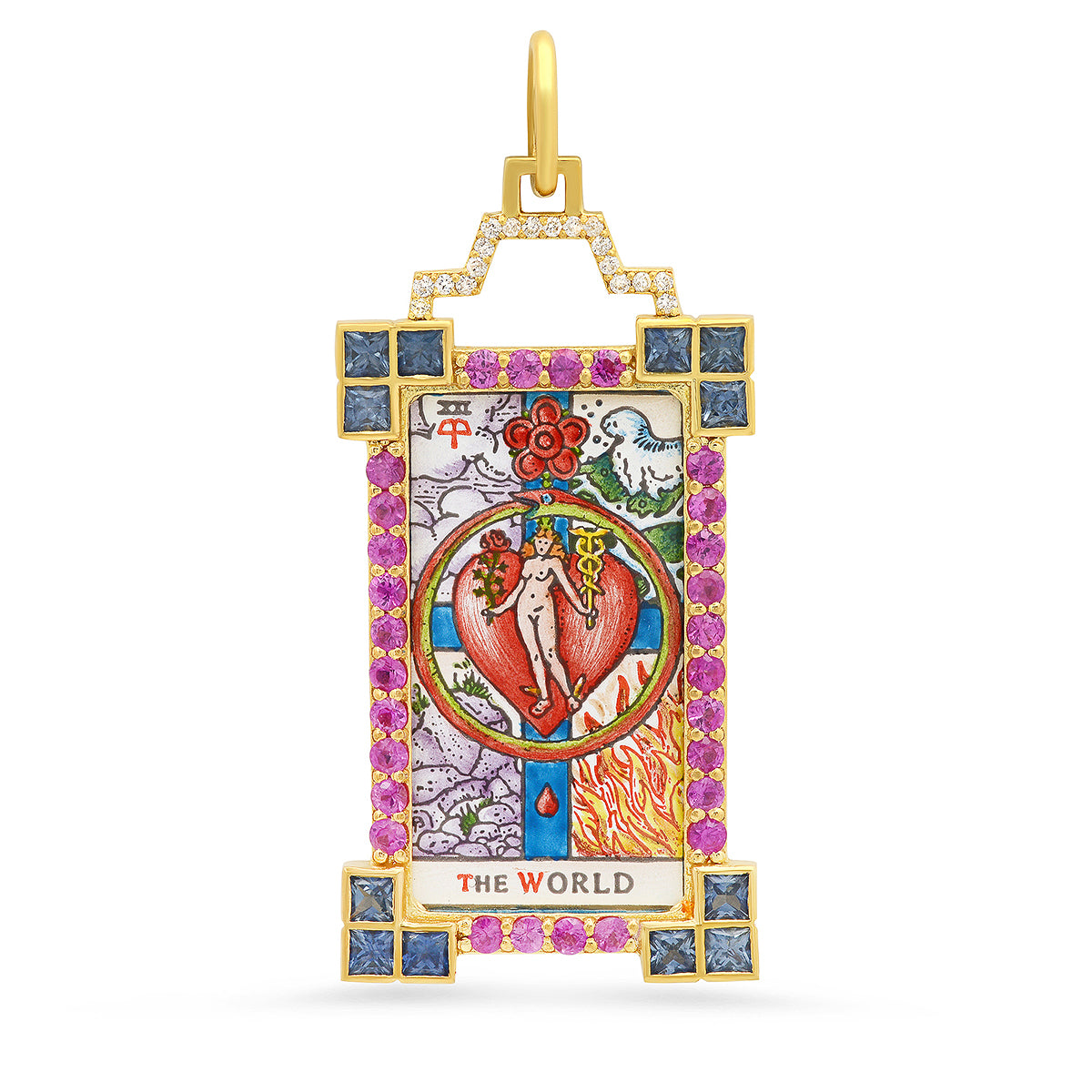 Tarot Card- The World Reversible Necklace - Fervor Montreal