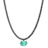 Single Drop Emerald Necklace