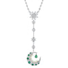 Emerald Mooncage Necklace