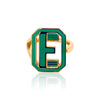 Gatsby Initial Ring - Fifteen Colors