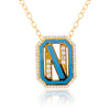Gatsby Initial Necklace - Fifteen Colors
