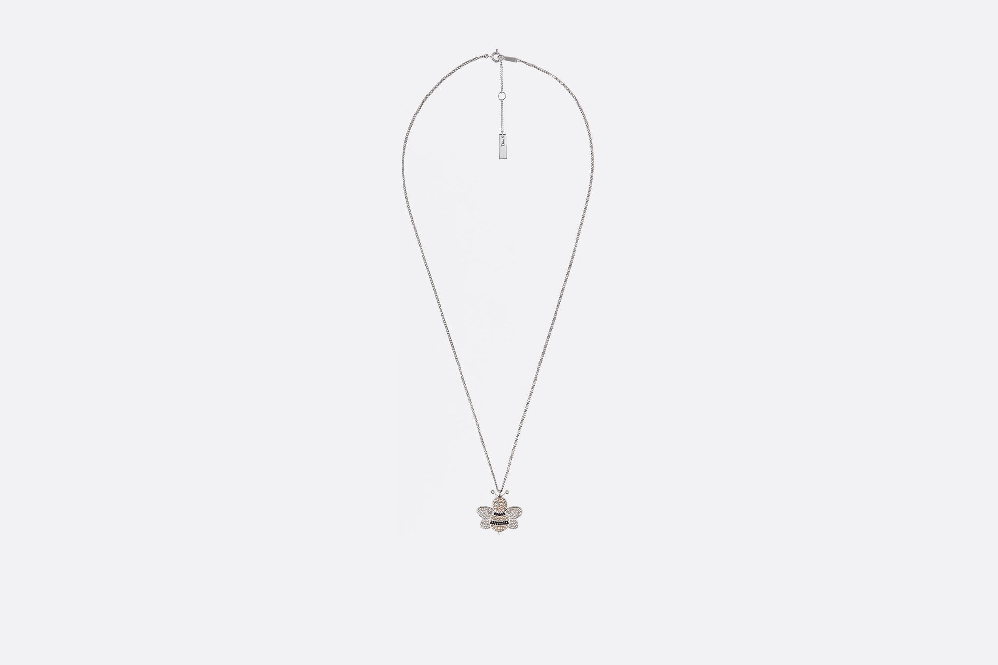 DIOR X KAWS BEE NECKLACE IN BRASS AND 
