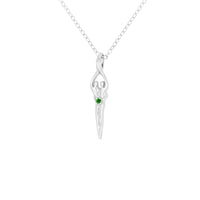 Small Soulmate Necklace, .925 Genuine Sterling Silver, 18