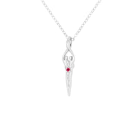 Small Soulmate Necklace, .925 Genuine Sterling Silver, 18