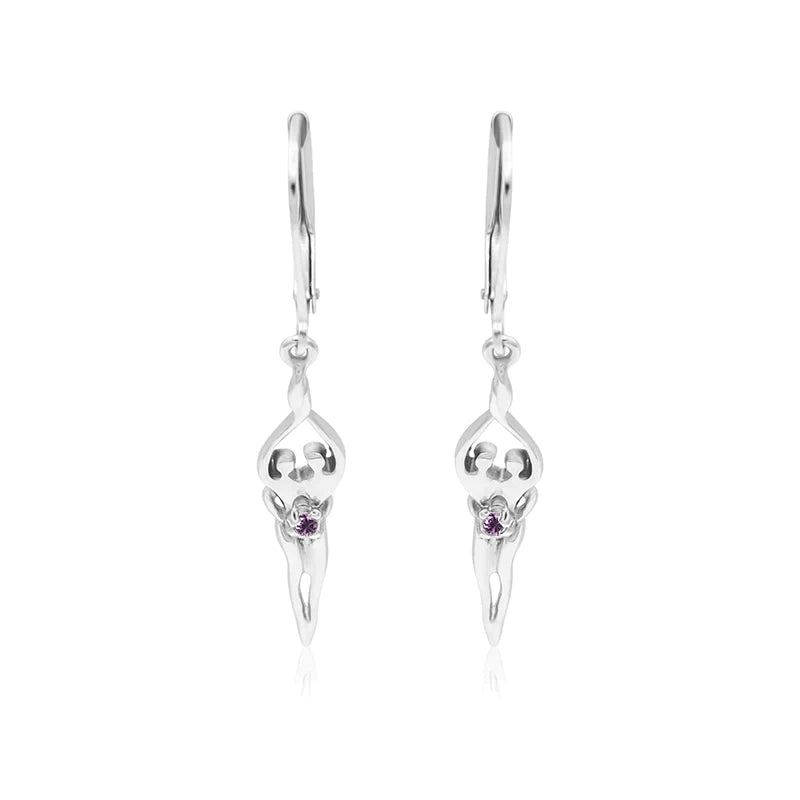 Small Soulmate Earrings, 1 ½” by ½