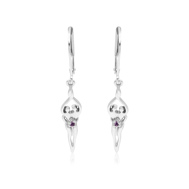Small Soulmate Earrings, 1 ½” by ½