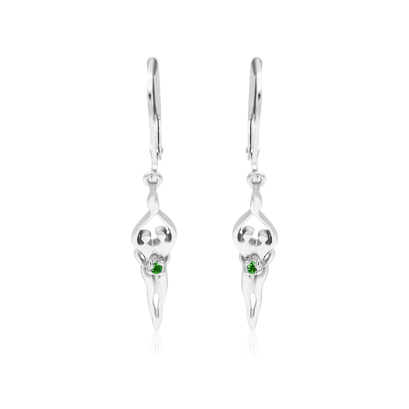 Small Soulmate Earrings, 1 ½” by ½