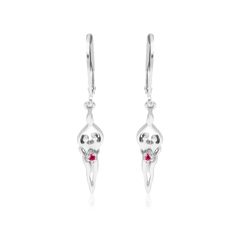 Small Soulmate Earrings, 1 ½” by ½