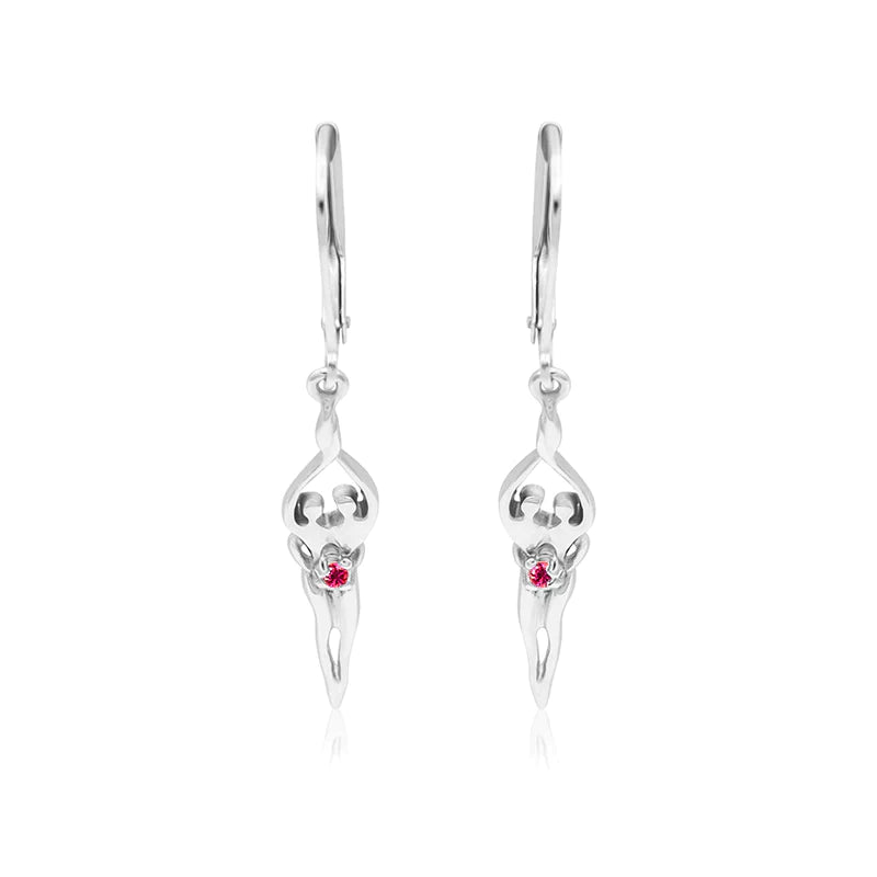 Small Soulmate Earrings, 1 ½” by ½