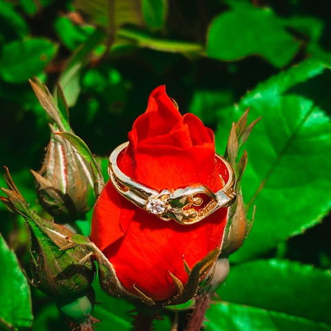 soulmate ring symbolizing love with cubic circonia