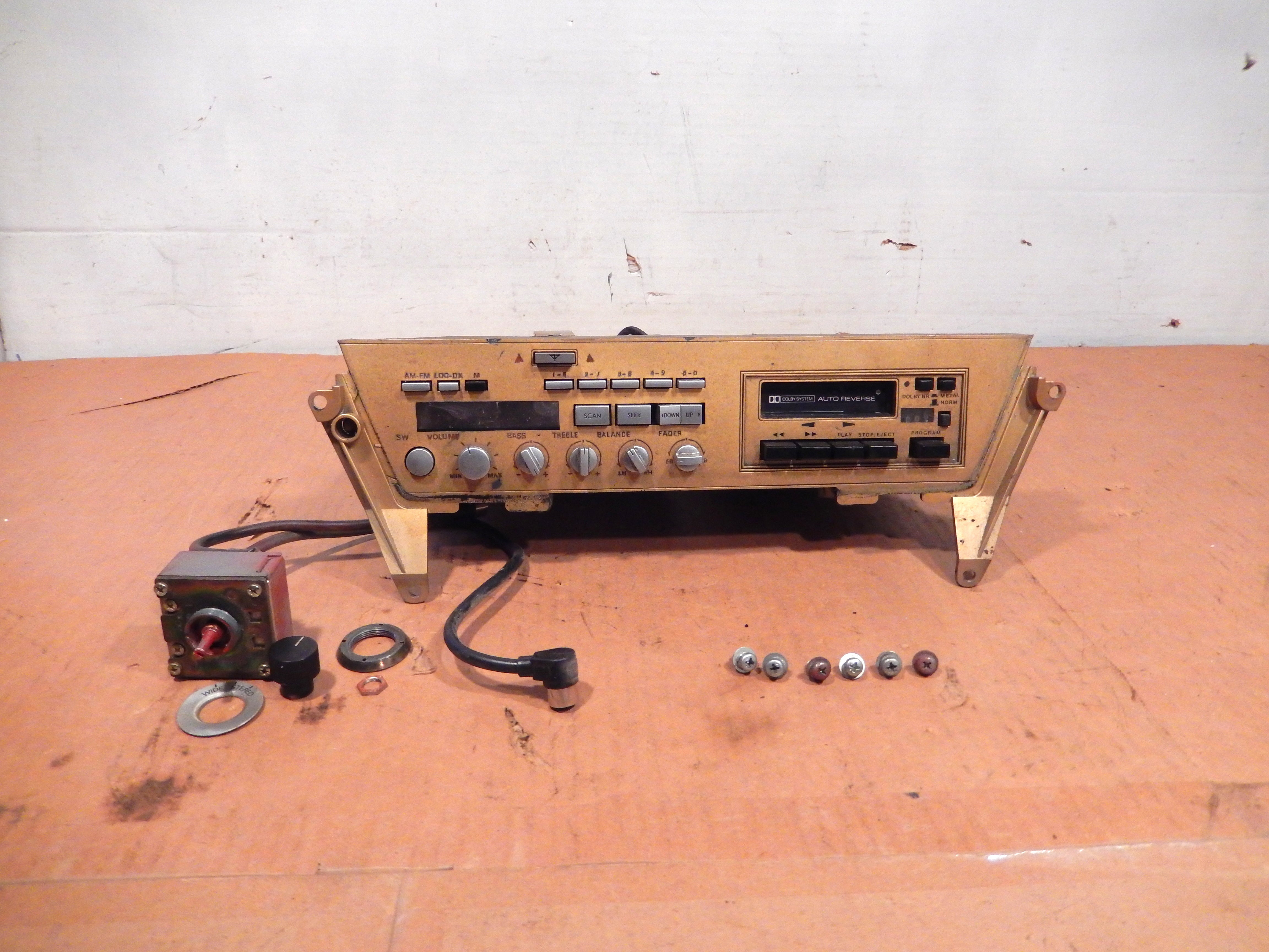 Datsun 280ZX 1980 - 1983 Original Stereo Cassette System and Audible Adjust  Switch SKU 334