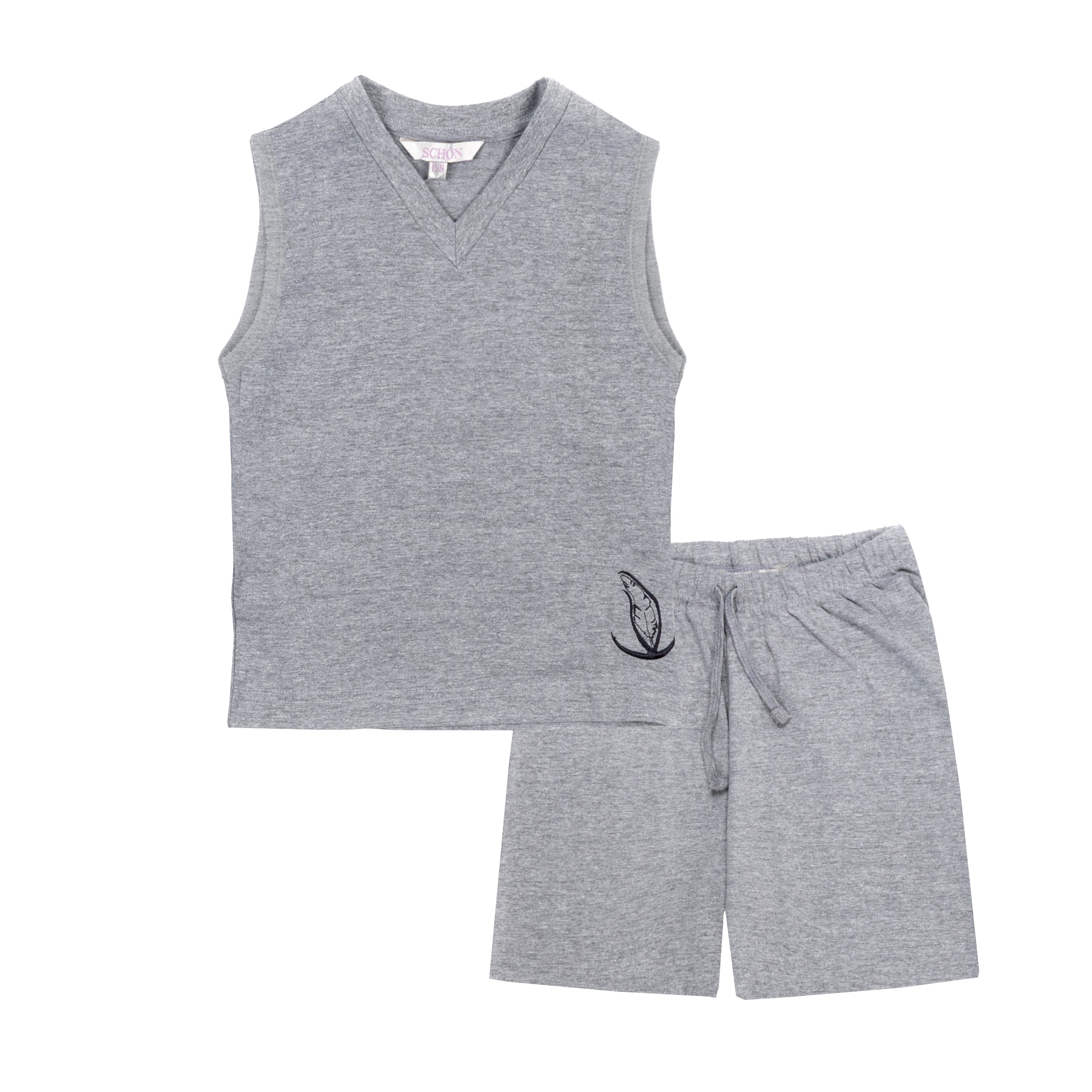 Girl's Pyjama Set - Grey - Conifere