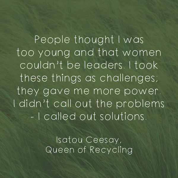 Isatou Ceesay Quote - Lucy & Sam