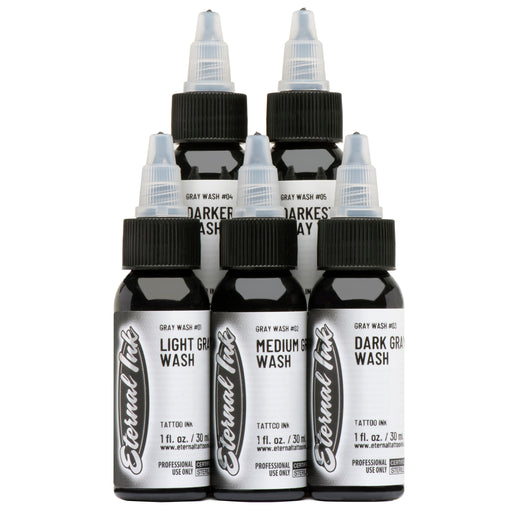 Eternal Ink - Pitch Black - Gray Wash Set