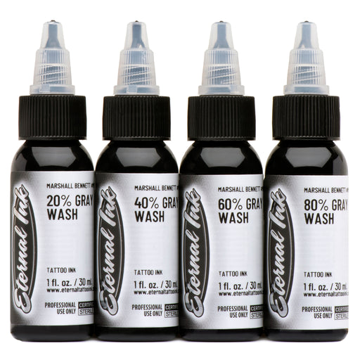 Pitch Black Gray Wash Set - Eternal Tattoo Supply