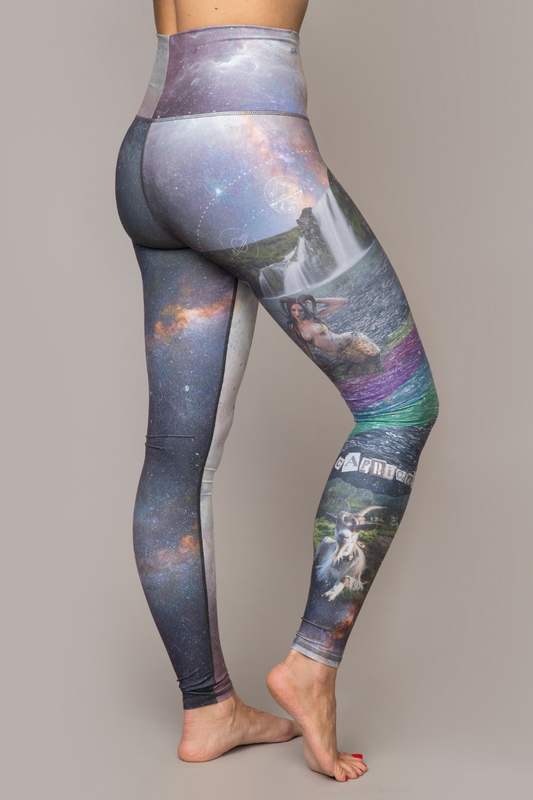 TruFusion X Niyama Sol: Mandala Barefoot Legging : Multi-Color