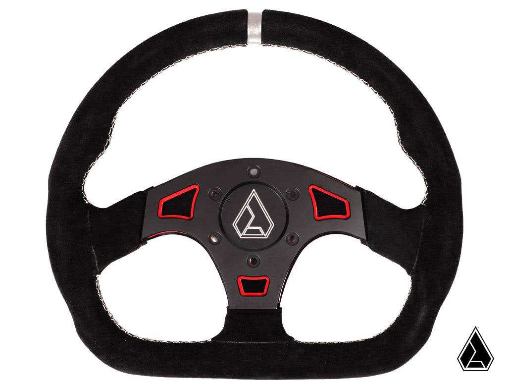 Super ATV SUEDE BALLISTIC "D" UTV STEERING WHEEL