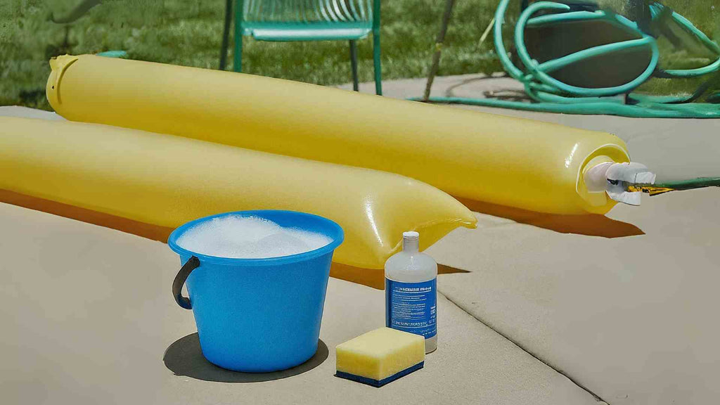 how to clean foam pool floats