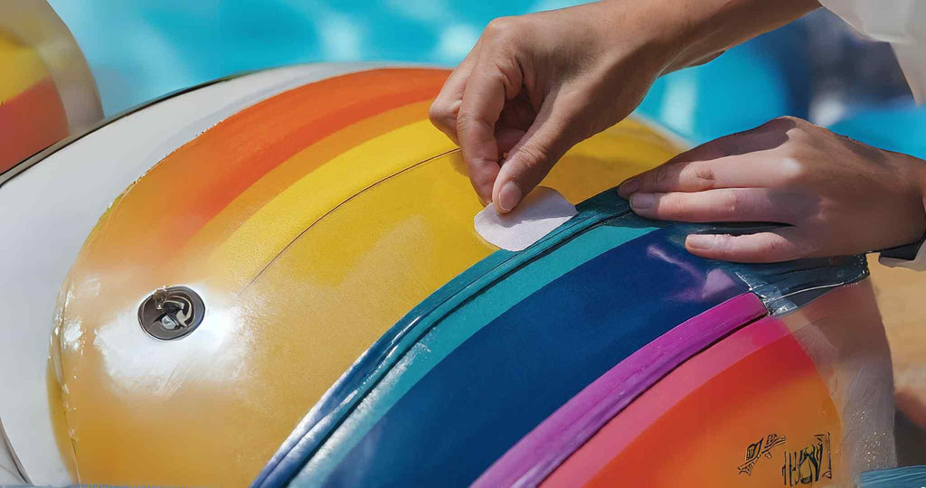 patching the hole in a float