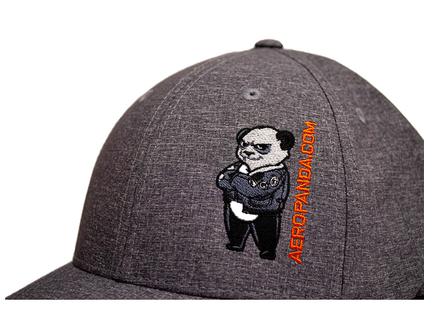 Panda Hat Flex Fit Grey