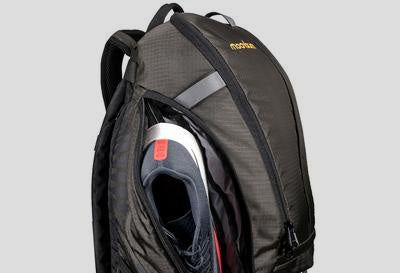 Mudroom Backpack External Shoe Pockets