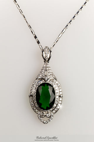 Charming Emerald Diamond Necklace – Lameya